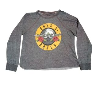 Bravado guns And Roses Burgundy Heather Shirt